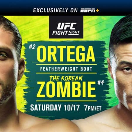 Palpites e Dicas – UFC – Ortega x The Korean Zombie