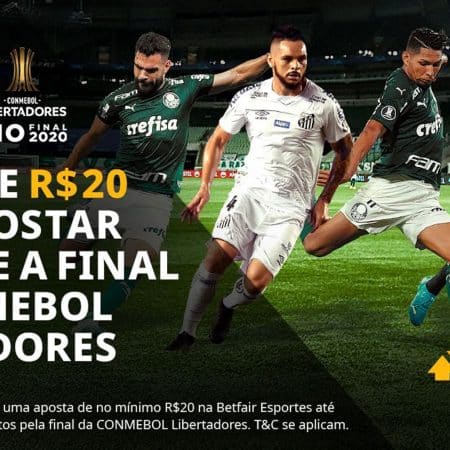 Bônus de R$20 grátis para final da Libertadores