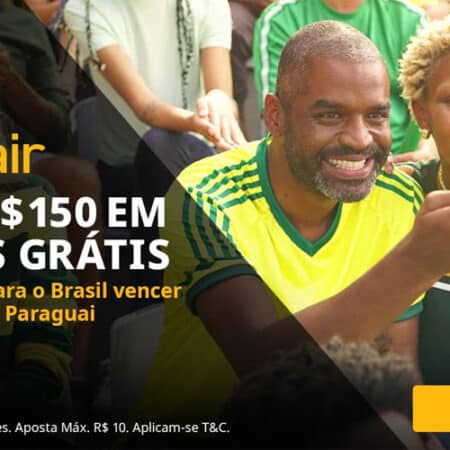 Ganhe 150 reais em apostas grátis no jogo do Brasil