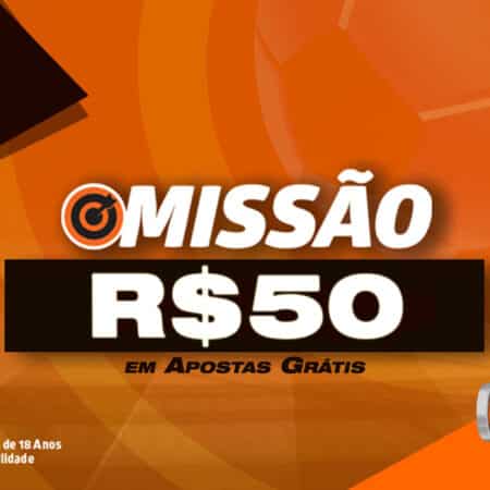 Missão América do Sul e Europa 07 a 09/03 – R$50 reais grátis em apostas