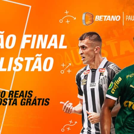 Santos vs Palmeiras – Resgate R$20 reais grátis em Bets