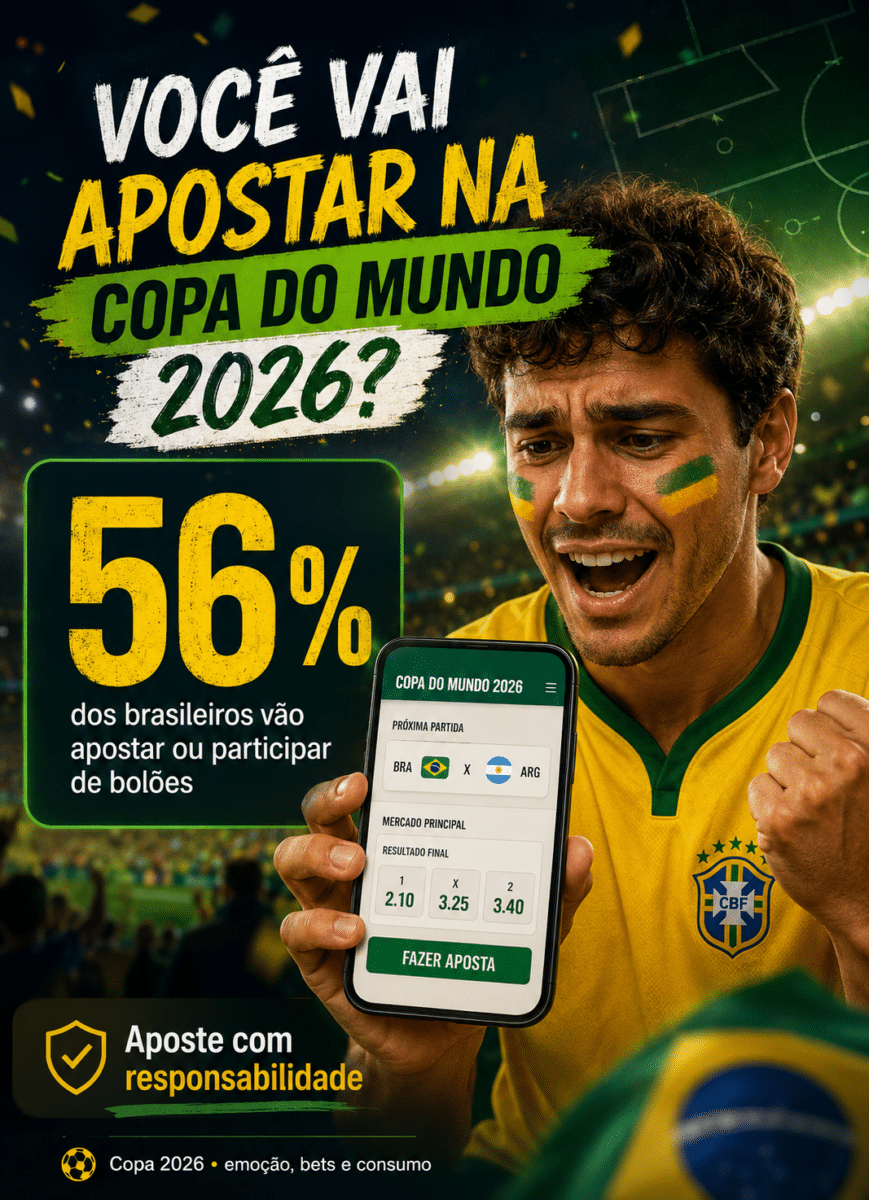 Você vai apostar na Copa do Mundo 2026?
