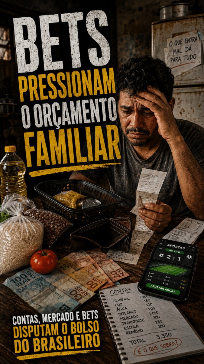 Bets pressionam o orçamento familiar
