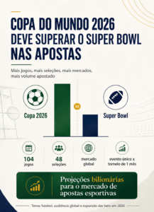 Copa do Mundo de 2026 deve ser maior que o Super Bowl nas apostas