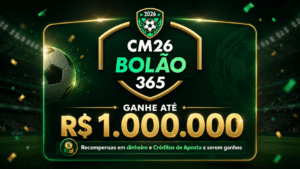 Bolão Bet365: concorra a R$ 1.000.000 durante a Copa do Mundo
