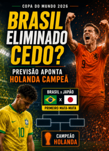 Brasil eliminado pelo Japão e Holanda campeã? A previsão de especialista para a Copa de 2026