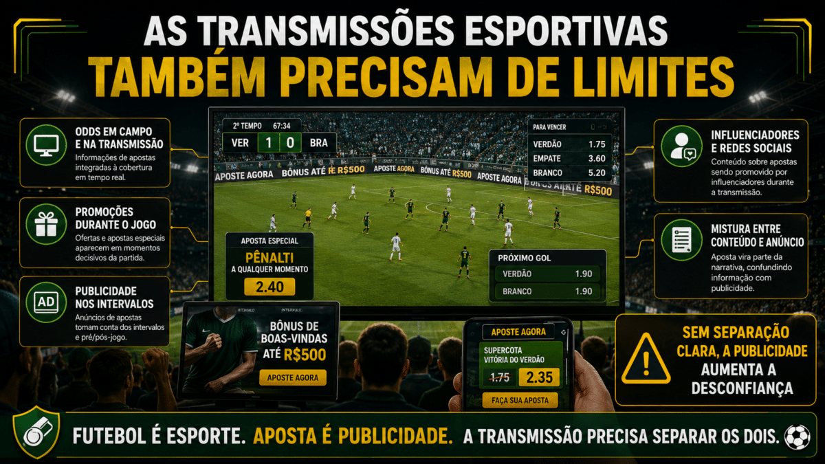 As transmissões esportivas também precisam de limites