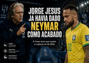 Neymar acabado para o futebol