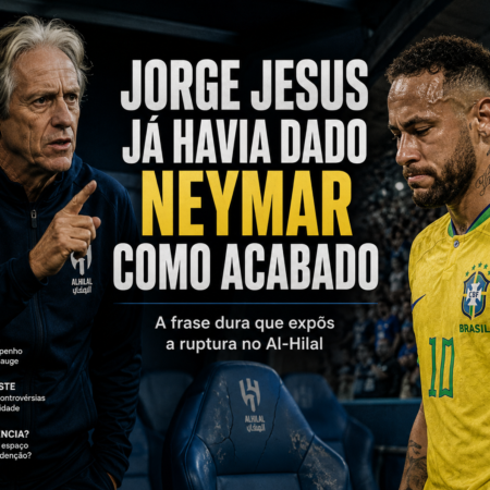 Neymar acabado para o futebol