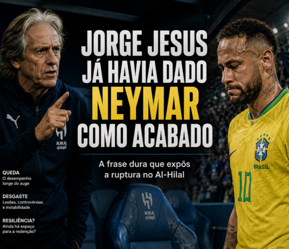 Neymar acabado para o futebol