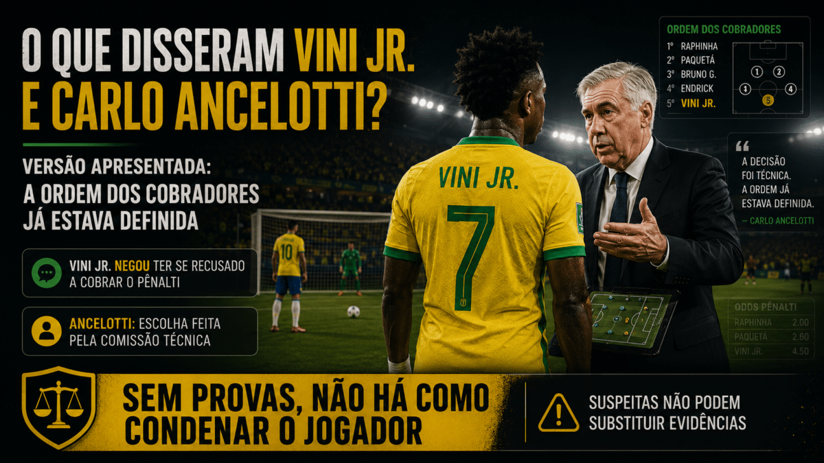 O que disseram Vini Jr. e Carlo Ancelotti