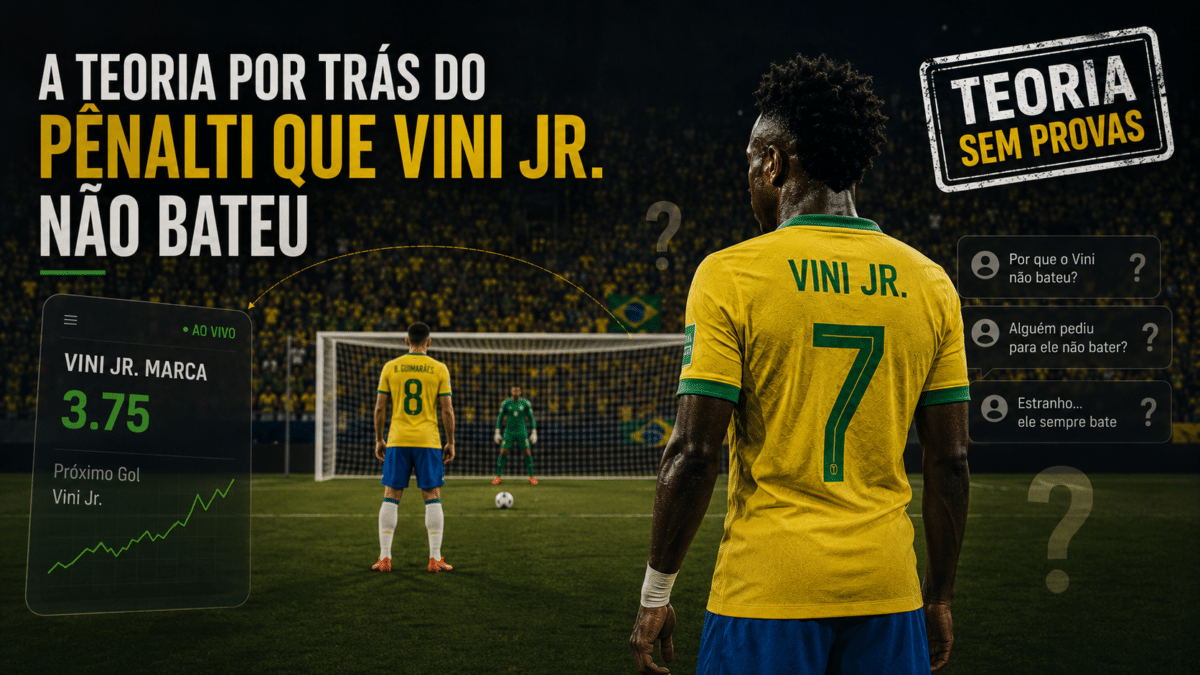 Qual é a teoria envolvendo Vini Jr. e o pênalti