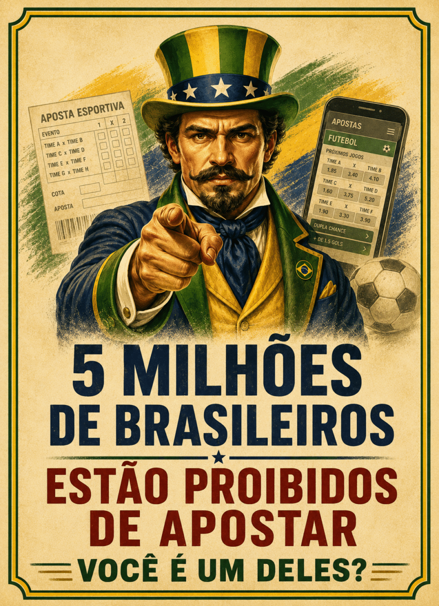 5 milhões de brasileiros estão proibidos de apostar. Você é um deles insta