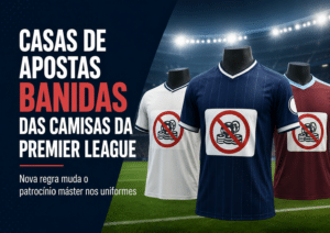 Casas de apostas banidas das camisas da Premier League