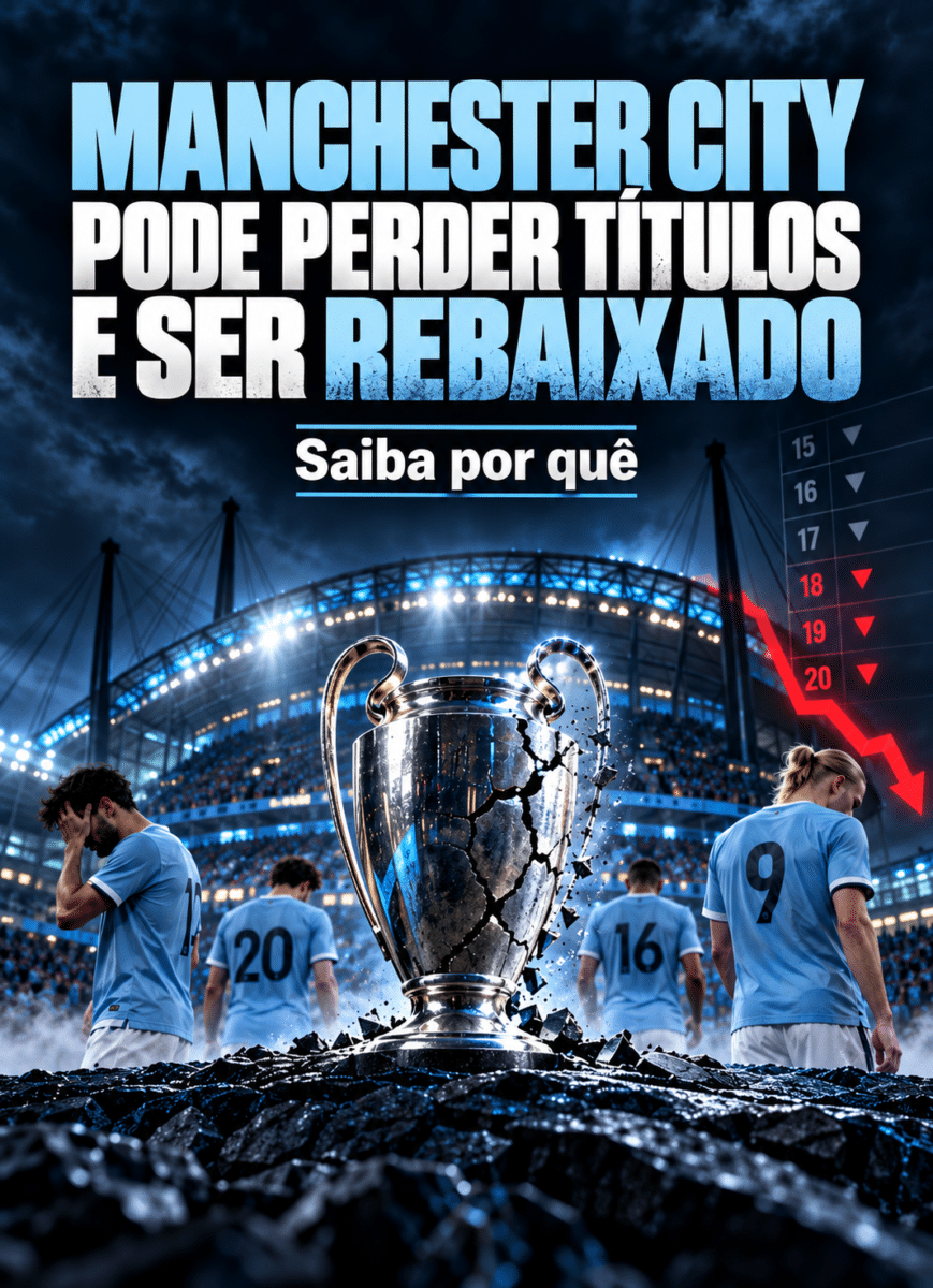 Manchester City pode perder todos os títulos e ser rebaixado