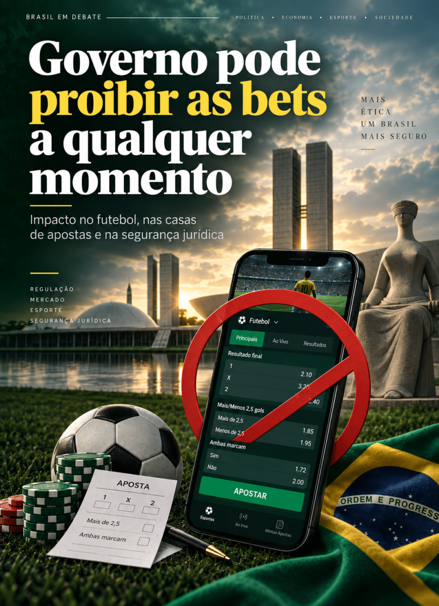 O Futebol Brasileiro vai acabar - Governo pode proibir as bets a qualquer momento insta